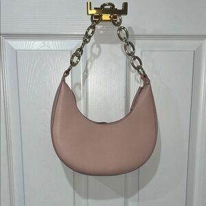 Forever 21 Blush Pink Shoulder Bag with Gold Chain